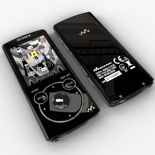modelo 3d Reproductor MP3 Sony NWZS764BLK Negro - TurboSquid 744942