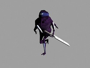 3D model Ninja Stylized Game 3D - TurboSquid 2124851