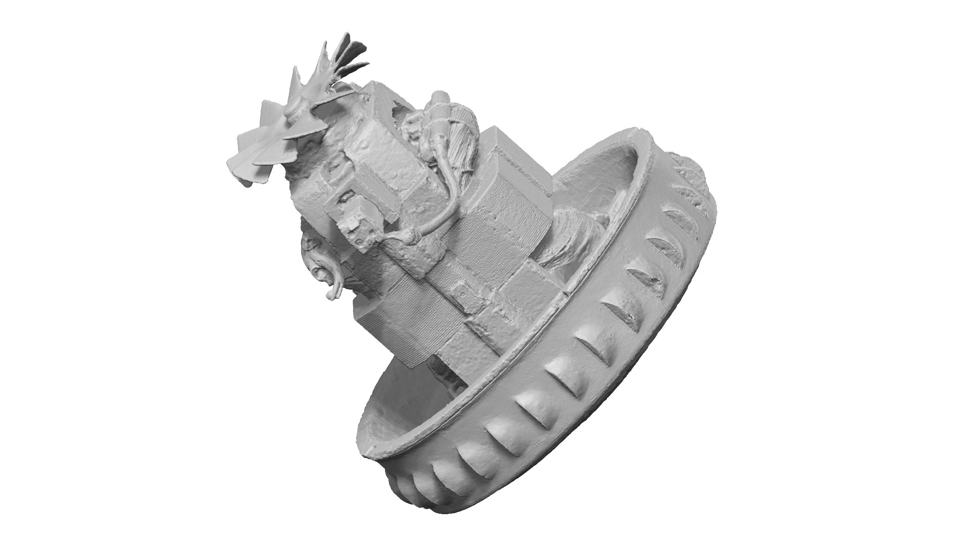 3D Model Old Rusty Fan Raw Scanned - TurboSquid 1812545