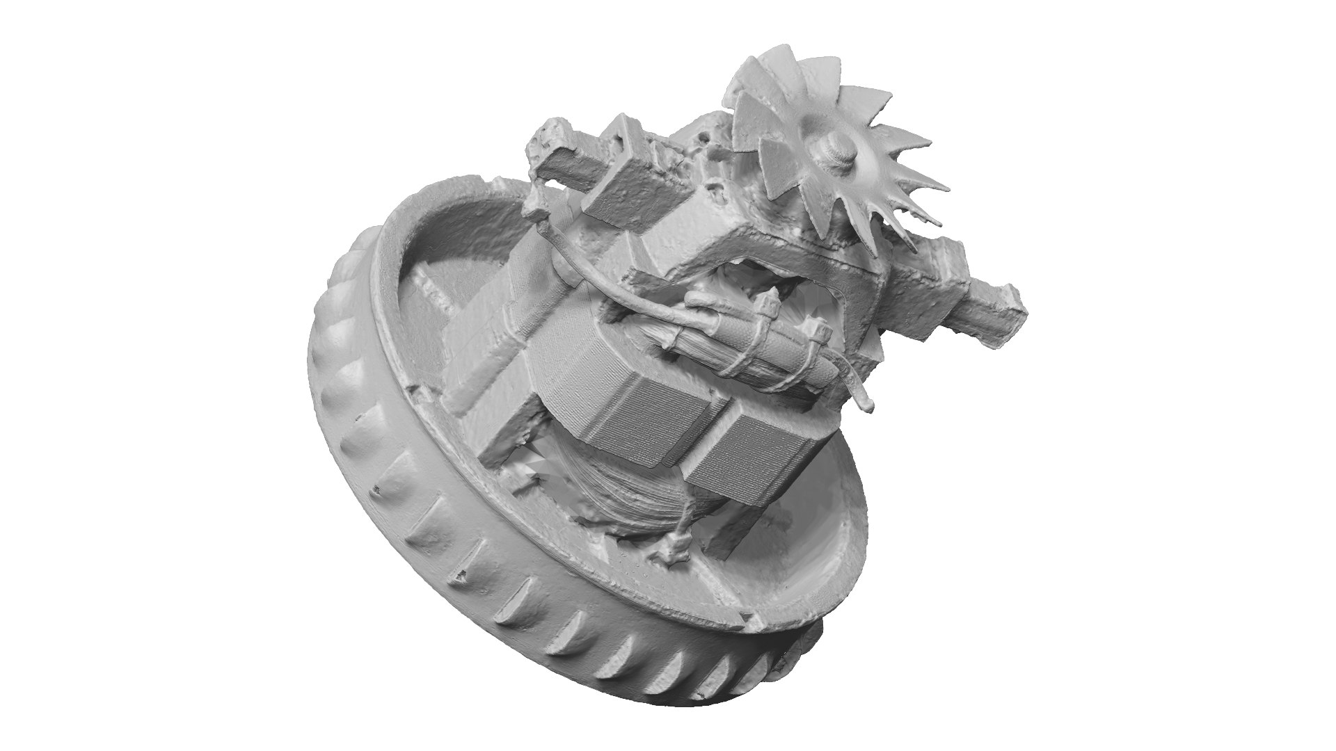 3D Model Old Rusty Fan Raw Scanned - TurboSquid 1812545