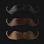 Mustache Low Poly 1
