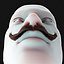 Mustache Low Poly 1