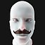 Mustache Low Poly 1