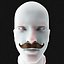 Mustache Low Poly 1