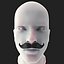 Mustache Low Poly 1
