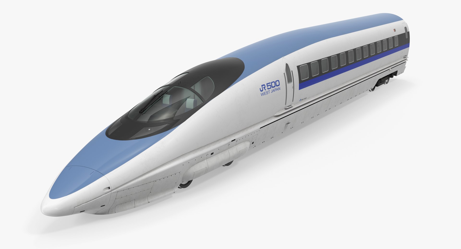 Shinkansen 500 Locomotive 3D Model 3D model preview