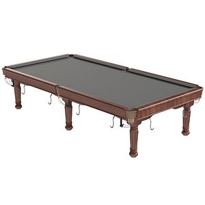 3D model Billiards Pool table grey