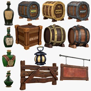 3D Cartoon Tavern Collection