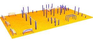 Sports ground 3D model