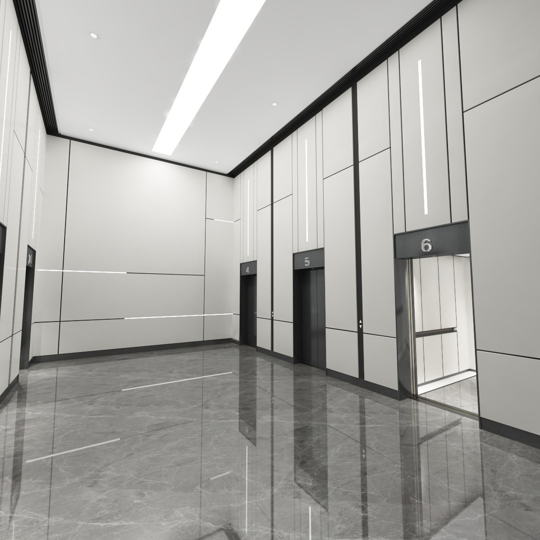 Elevator Hall 3D Model - TurboSquid 2210014