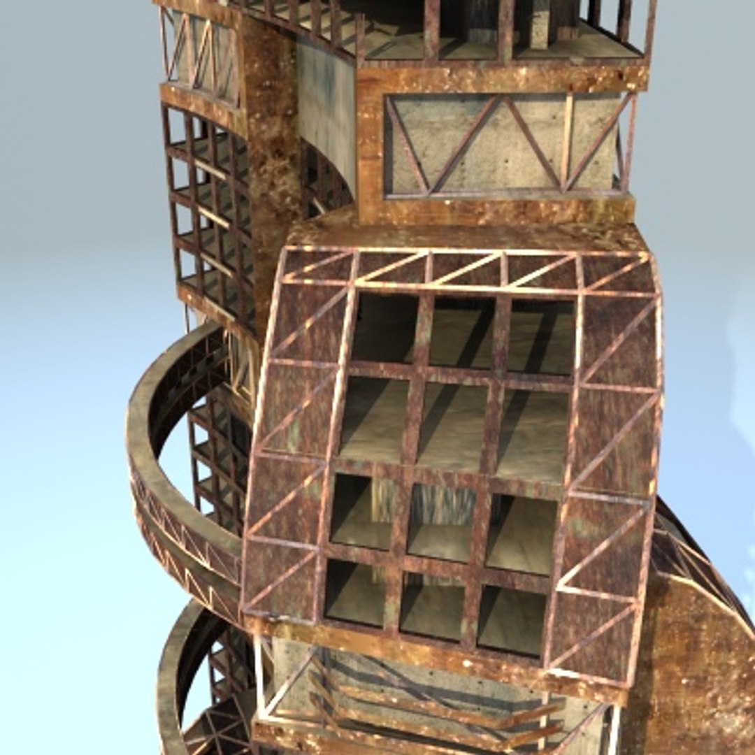 Futuristic Sci Fi Building 3d Model