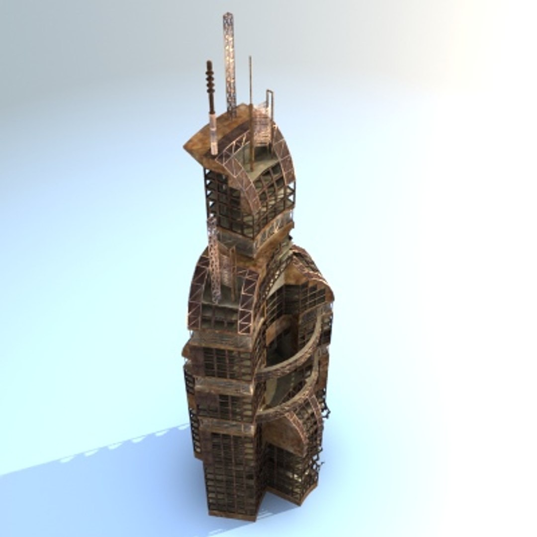 Futuristic Sci Fi Building 3d Model
