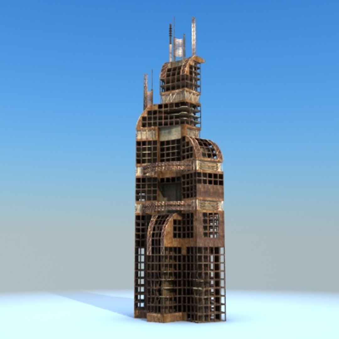 Futuristic Sci Fi Building 3d Model