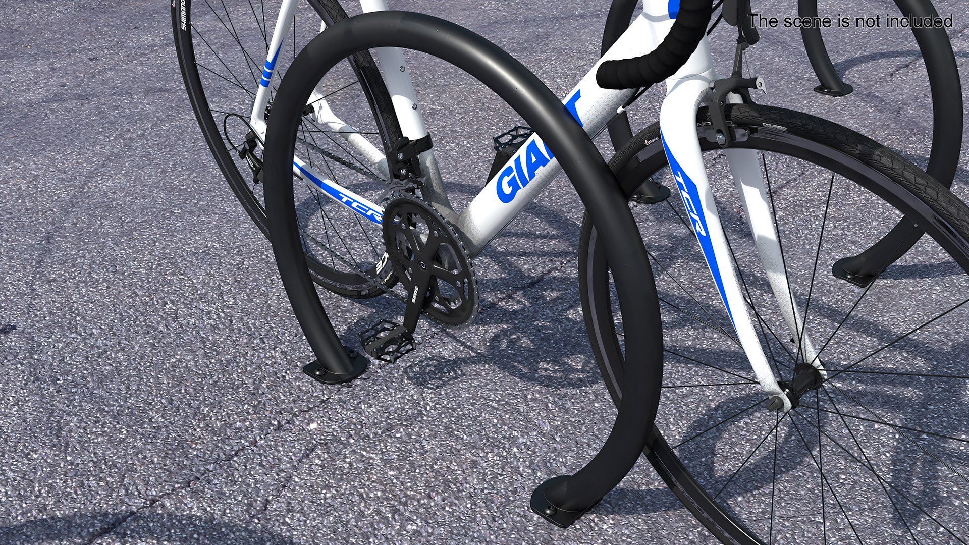 Bicycle Rack Circle Black 3D Model - TurboSquid 2225221