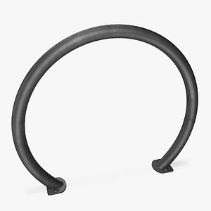 Bicycle Rack Circle Black 3D model