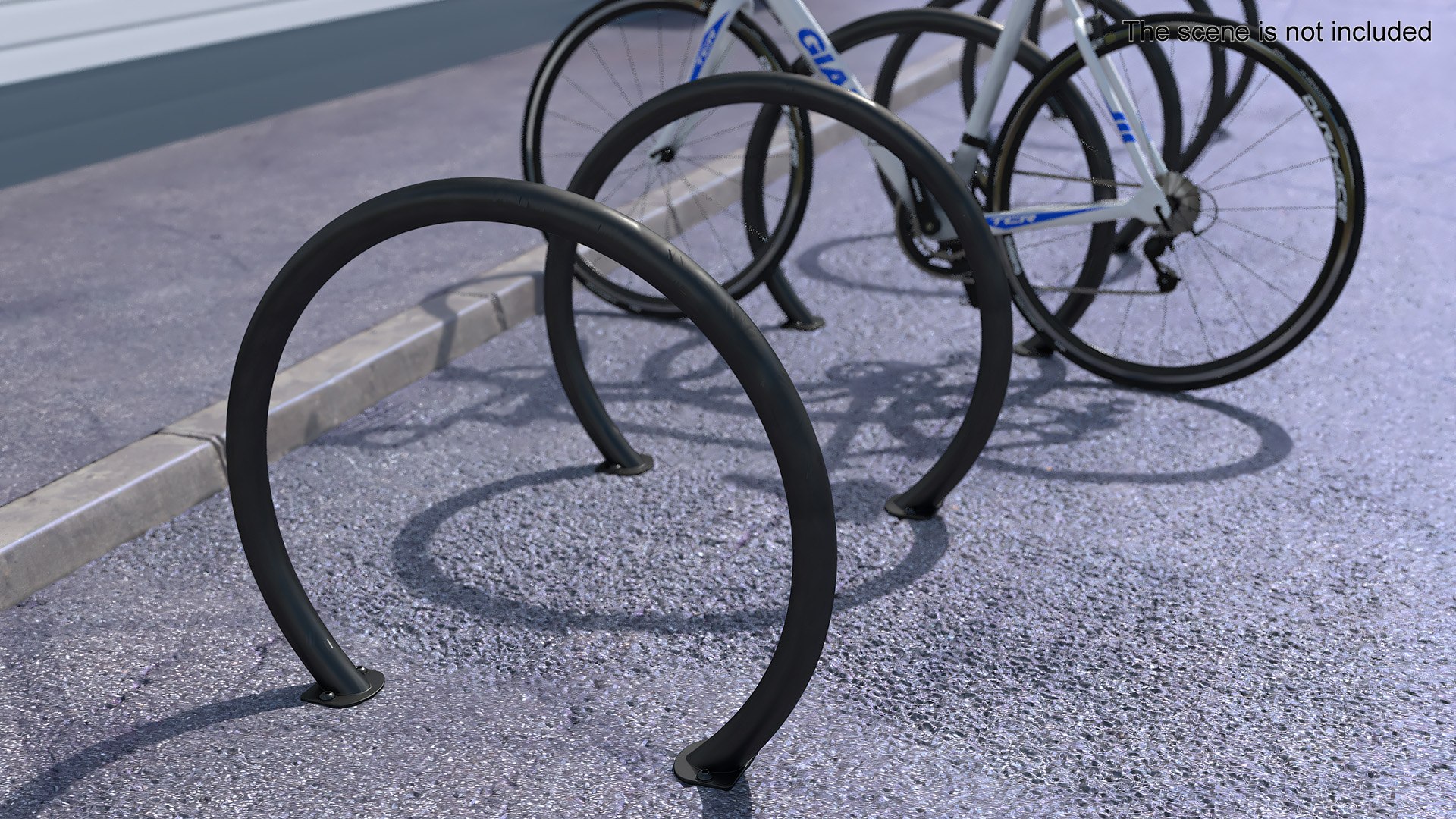 Bicycle Rack Circle Black 3D Model - TurboSquid 2225221