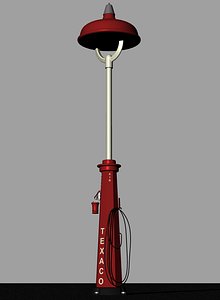 3D model texaco water air station