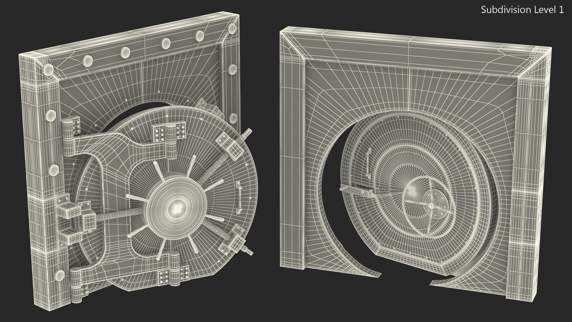 3D Round Bank Vault Door model https://p.turbosquid.com/ts-thumb/zg/tCRw1A/iC/roundbankvaultdoormb3dmodel021/jpg/1643786469/1920x1080/fit_q87/cf9824da1355124f83274945e71e550a8b263b49/roundbankvaultdoormb3dmodel021.jpg