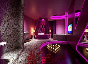 bed room interiors 3D model