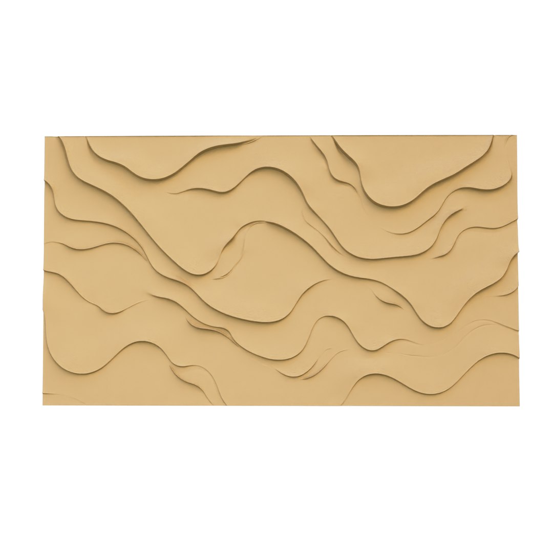 Modern Panel Wall Decor Set Wall Relief Mural CNC 112 3D Model ...
