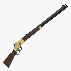 Engraved Winchester Model 1873 Golden Case