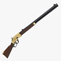 Engraved Winchester Model 1873 Golden Case