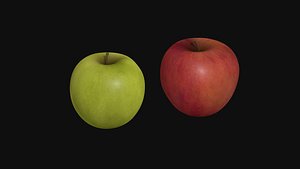 Green and red apple