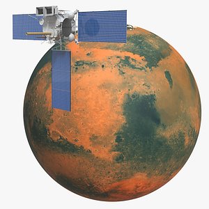 Mars Geostationary Operational Satellite Orbiting 3D model