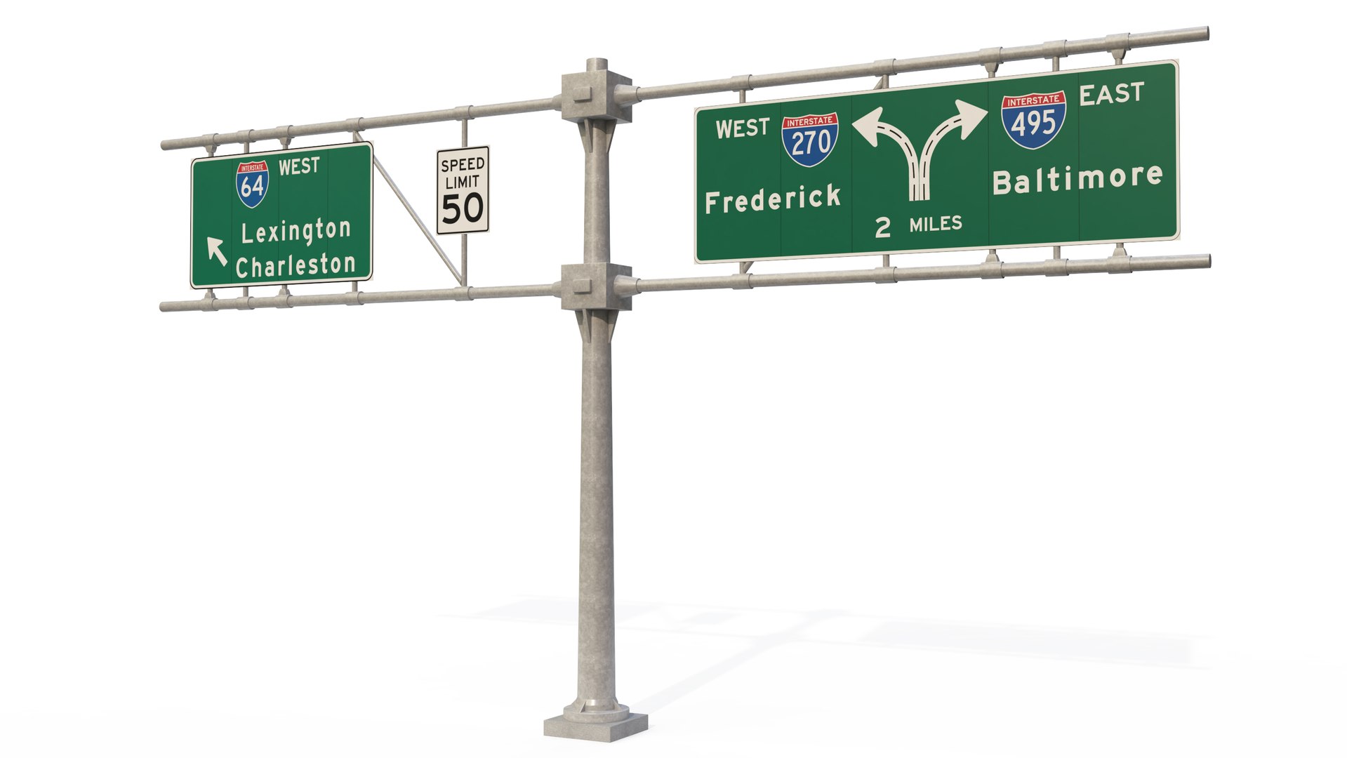 Highway Sign Collection 3D - TurboSquid 2515013
