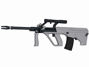 Steyr AUG gun_mid poly