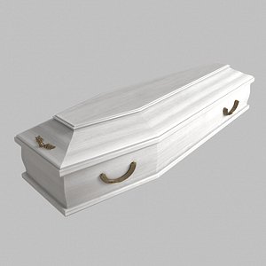 Classic wooden coffin