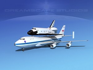 3d model transport space shuttle