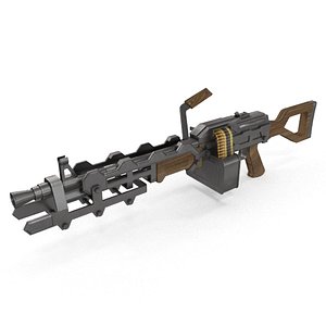 heavy machine gun 3D model