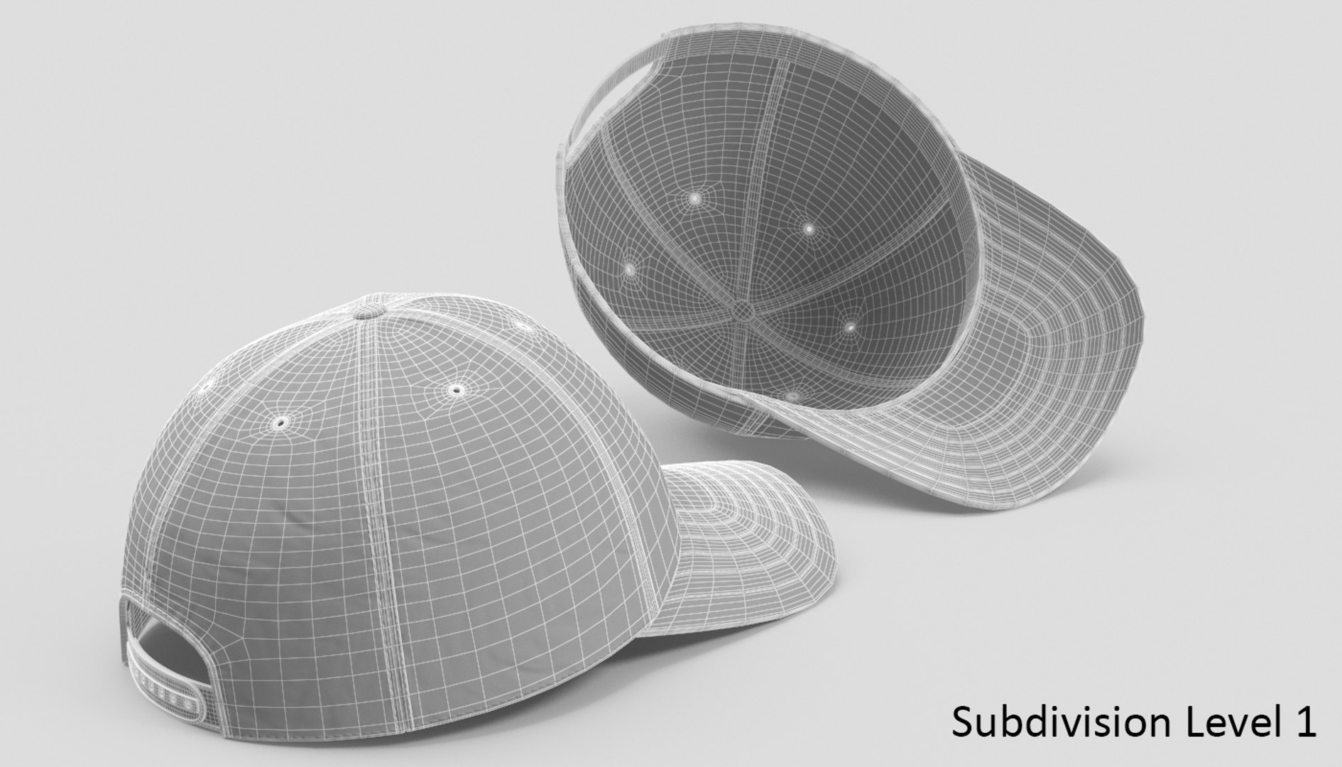 3D polo shirt baseball cap model - TurboSquid 1434883