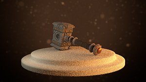 3D doomhammer world warcraft model