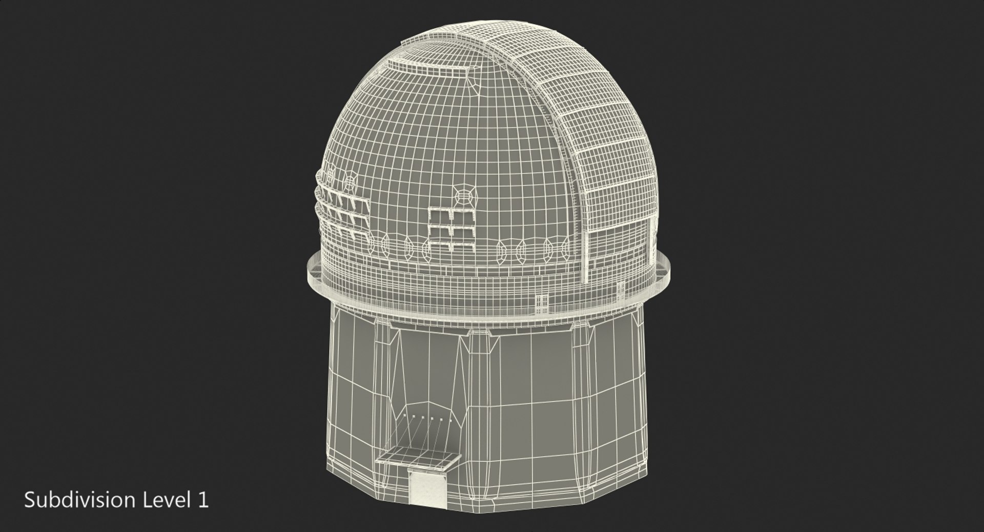 Observatory building rigged model - TurboSquid 1294446