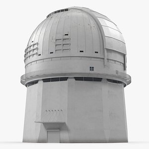 Observatory Building Rigged 3D Model