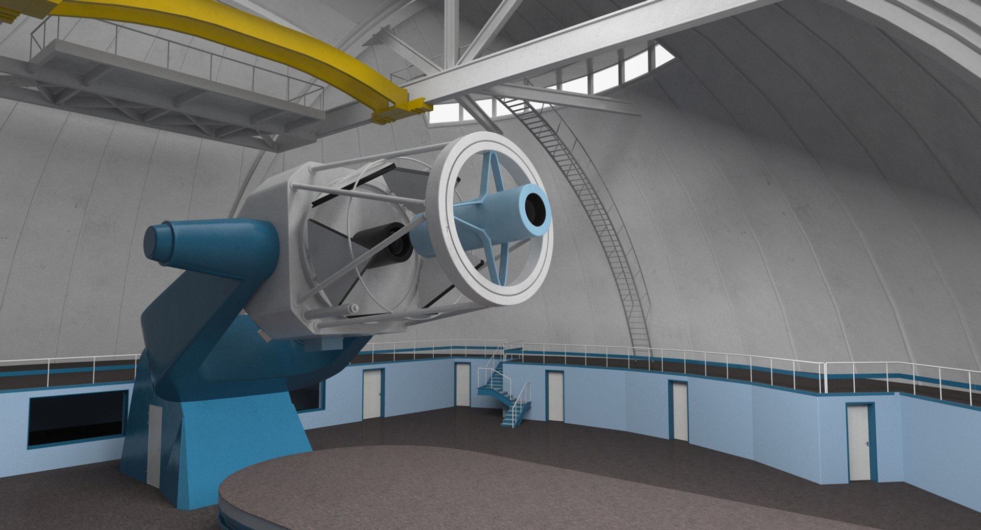 Observatory building rigged model - TurboSquid 1294446