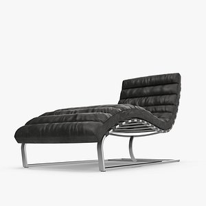 RH OVIEDO LEATHER CHAISE 3D model