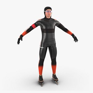 Speed Skater 2 Generic 3D Model