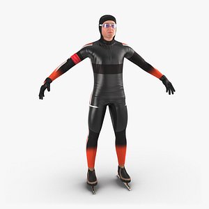 Speed Skater 2 Generic 3D Model