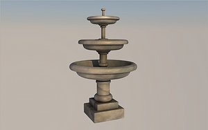 3D water fountain model