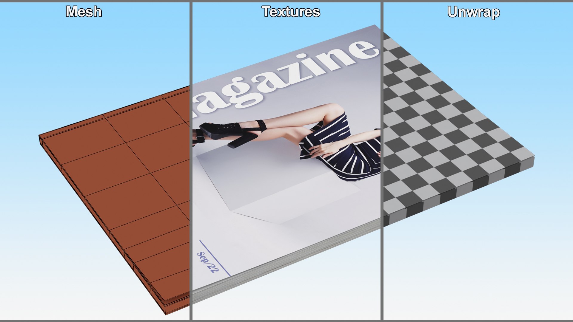 Fashion Magazine Mockup 3D model https://p.turbosquid.com/ts-thumb/zh/RNpW4L/37/fashionmagazinemockupc4dmodel012/jpg/1679628719/1920x1080/fit_q87/32946ee6591d09482d502368bcf5a757cbb20bf4/fashionmagazinemockupc4dmodel012.jpg