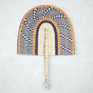 3D African Handwoven Fan 12 model