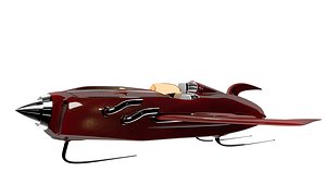 3D space ship rocket model