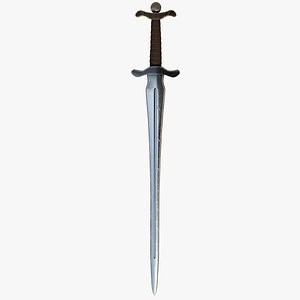 3D Broadsword - Game Ready model