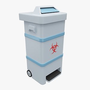 3d model bio waste trash bin