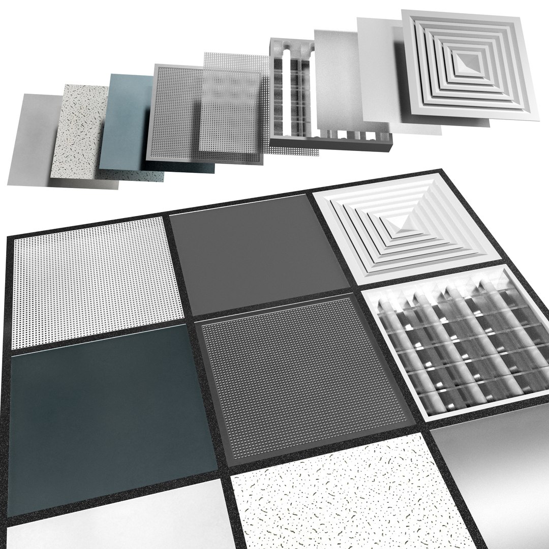 3D Model Collection Of Armstrong Ceilings - TurboSquid 2149464