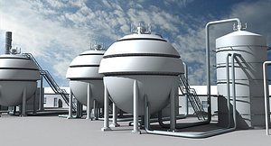 3d model refinery unit 4