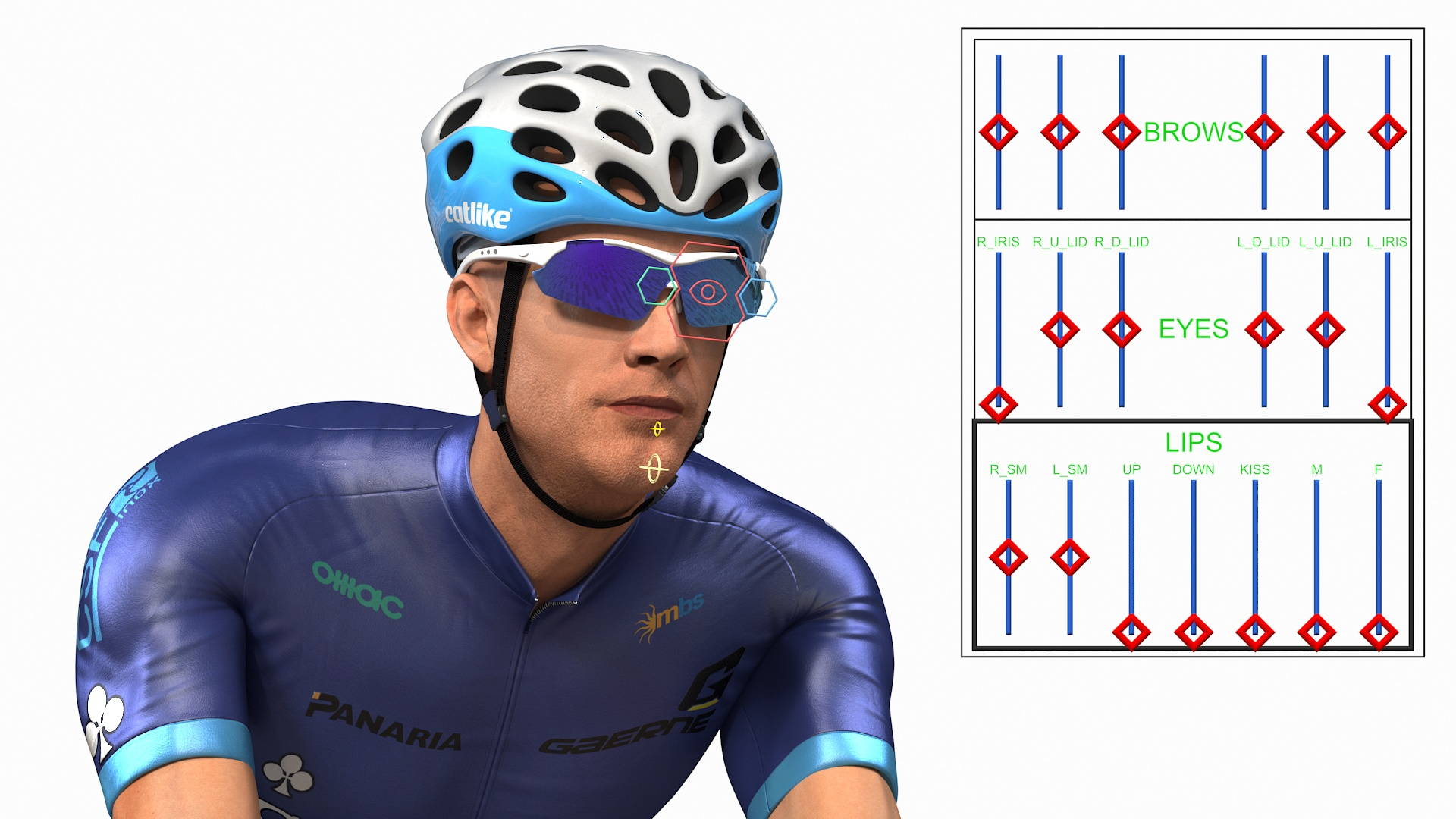 3D Cyclist On Road Bike With Roller Trainer Rigged - TurboSquid 2387249